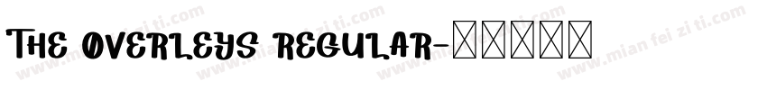 The overleys regular字体转换